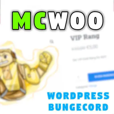 McWoo - Bungeecord/Spigot und WordPress Plugin für deinen Minecraft Shop