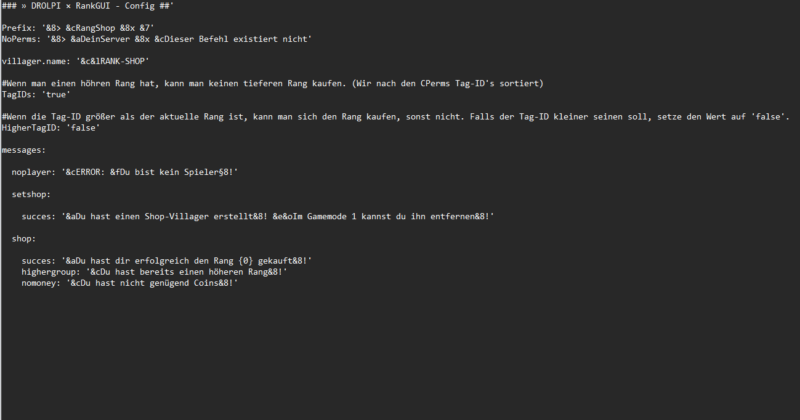 » RankGUI × Minecraft Rang-Shop [SOURCECODE] – Bild 4